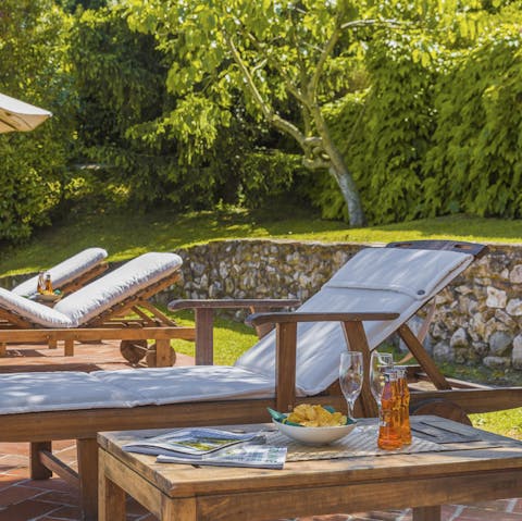 Savour a negroni or two as you unwind in the garden