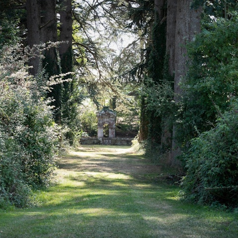 Wander the chateau's magical gardens