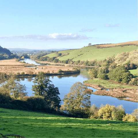 Explore the rolling hills and riverside walks around Totnes 