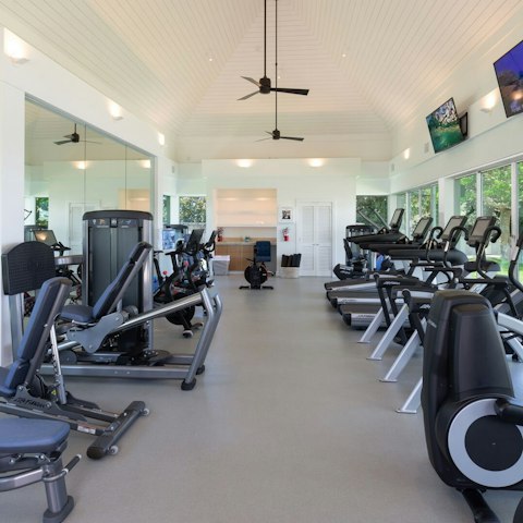 Make the most of the resort amenities, like the modern gym
