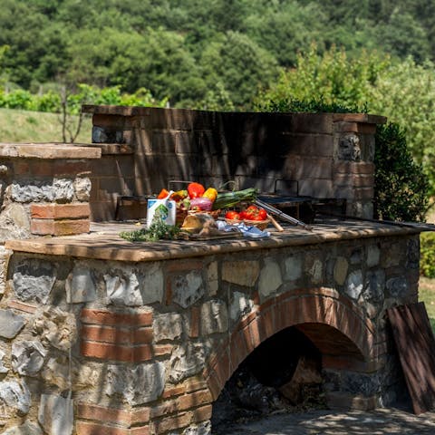 Prepare lavish meals on the outdoor grill