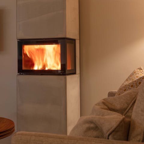 Gather around the log burner after a busy day skiing