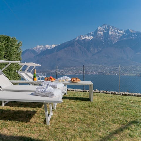 Soak up the scenery from the garden or set on an adventure around the lake