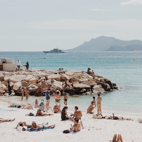 Explore the French Riviera and head to Abel Baliff Beach, just 500m away