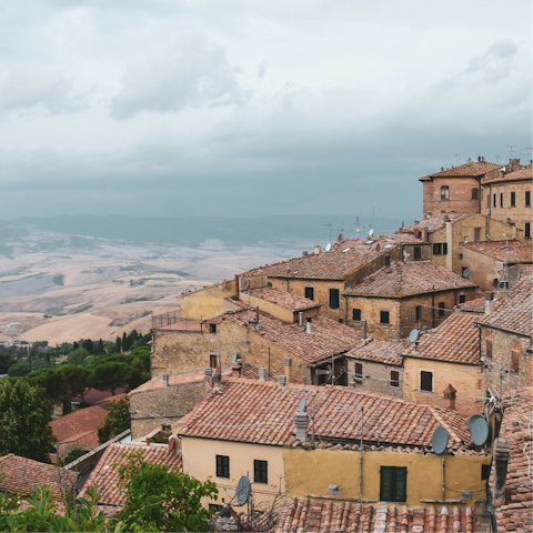 Discover the hilltop town of Volterra – a 12-kilometre drive away