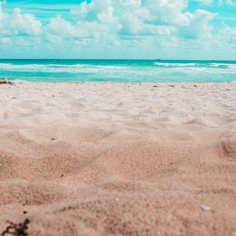 Wander out of the resort and onto the beautiful beach