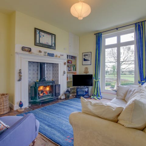 Take a seat by the crackling wood-burner and snuggle up in front of a film