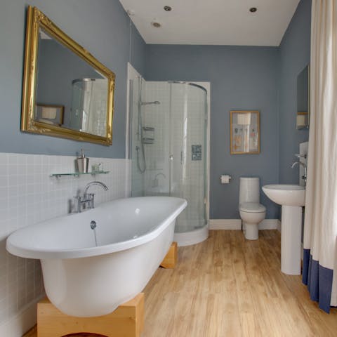 Run yourself a bubbly bath and luxuriate after a productive day