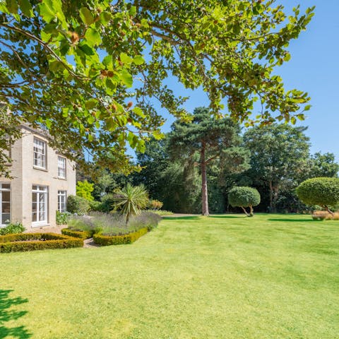 Find a quiet spot in the south-facing garden and enjoy the local tranquility