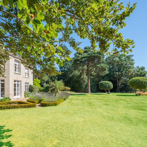 Find a quiet spot in the south-facing garden and enjoy the local tranquility