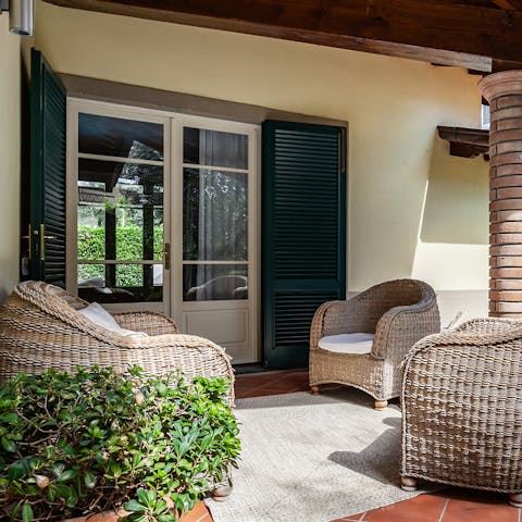 Find a quiet spot outdoors to read in the shade