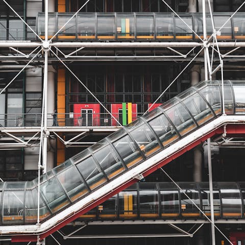 Wander over to Centre Pompidou in fifteen minutes and catch the latest exhibition