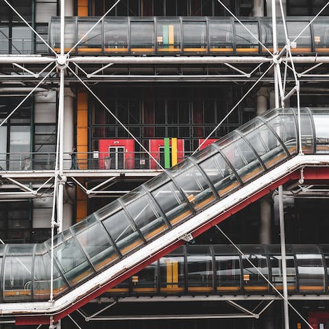 Wander over to Centre Pompidou in fifteen minutes and catch the latest exhibition