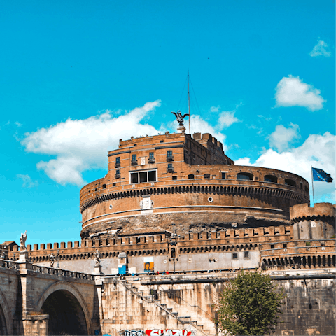 Take in the history of Castel Sant'Angelo – it's a short walk away