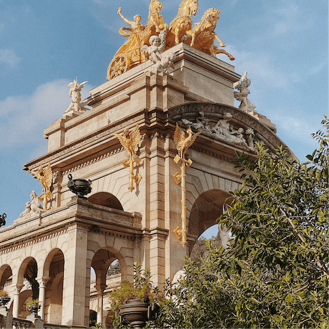 Hop on the metro for twenty minutes to visit Ciutadella Park