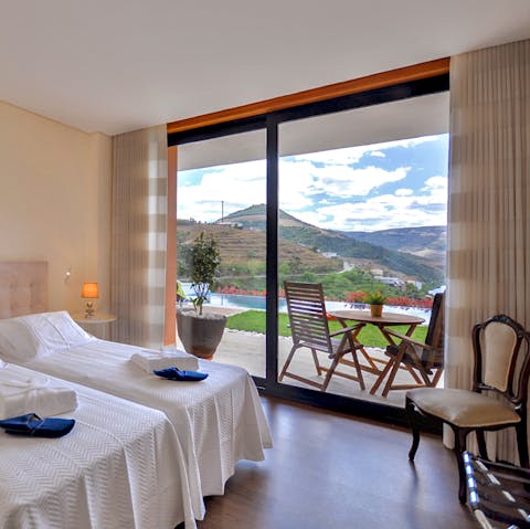 Wake up to valley views each morning