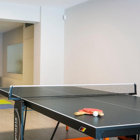 Get competitive over a game of ping pong, after a day on Lakithras Beach