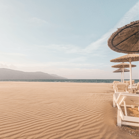 Spend a day at the beach – the nearest, Sami, is only 500m away