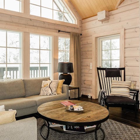 Unwind in the contemporary, light-filled living space