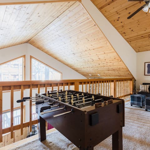 Play table football in your downtime
