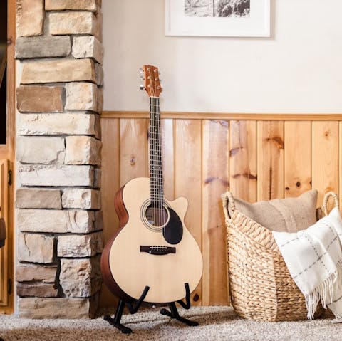 Strum under the stars and create your own campfire experience