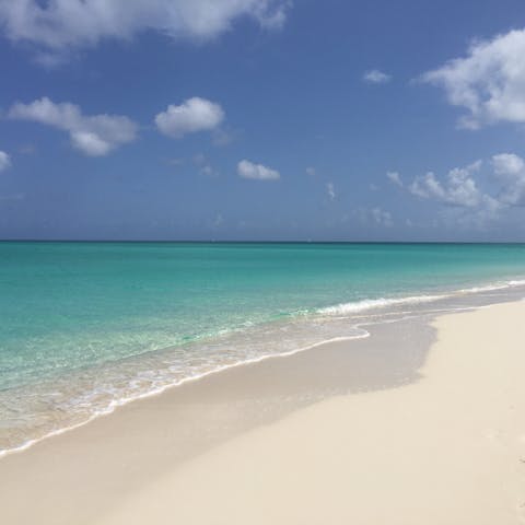 Revel in your home's location a few steps away from Taylor Bay Beach