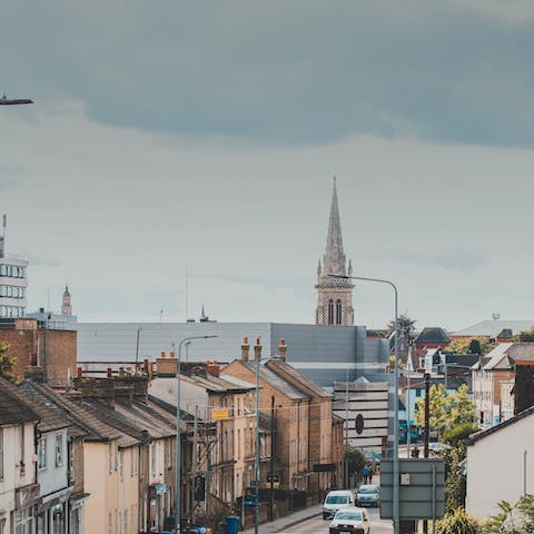 Drive thirty-one minutes to spend a day in the galleries and museums of Ipswich