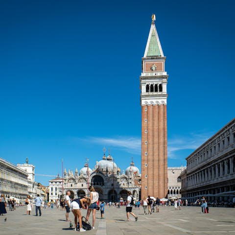 Visit the iconic Piazza San Marco, the heart of Venice