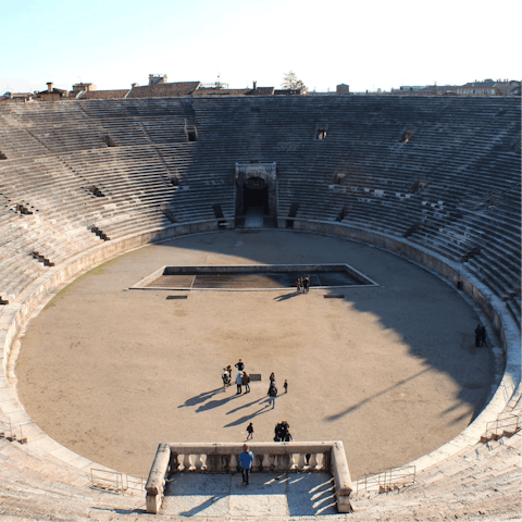 Experience the opera at the stunning Arena di Verona