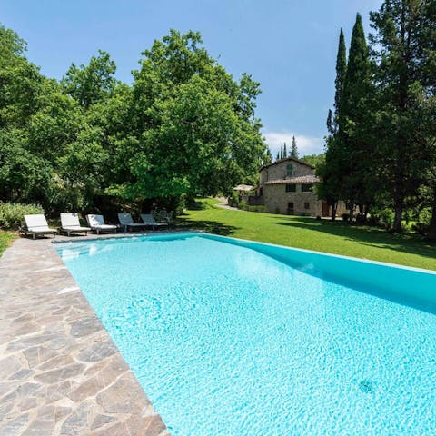 Soak up the sun or splash around in the pool