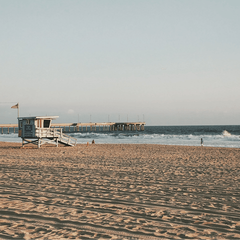 Swap the city for the sea with a twenty-minute drive out to Venice Beach