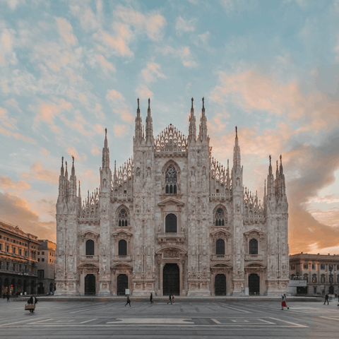 Wander to the Duomo, less than ten minutes away