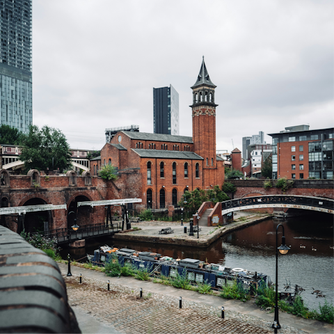 Begin your stay with a stroll through Castlefield