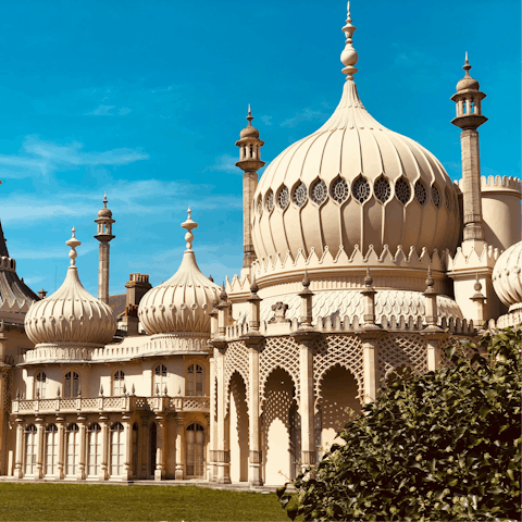 Take a twenty minute walk east to the mesmerising Pavilion Gardens