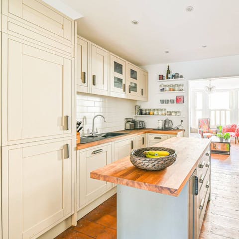 Whip up a cooked breakfast to enjoy together