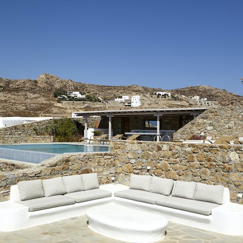 Sip cocktails on the terrace at every opportunity