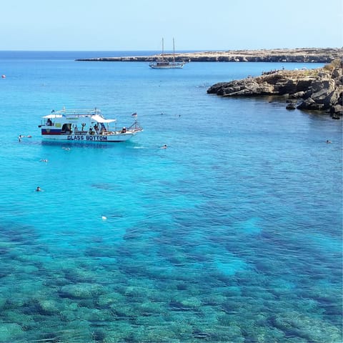 Stay in Protaras, just a ten-minute walk from Sunrise Beach
