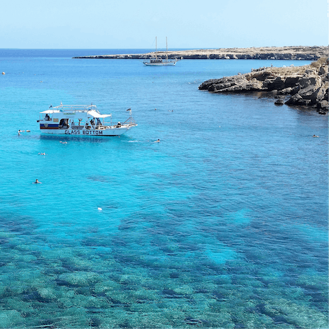 Stay in Protaras, just a ten-minute walk from Sunrise Beach