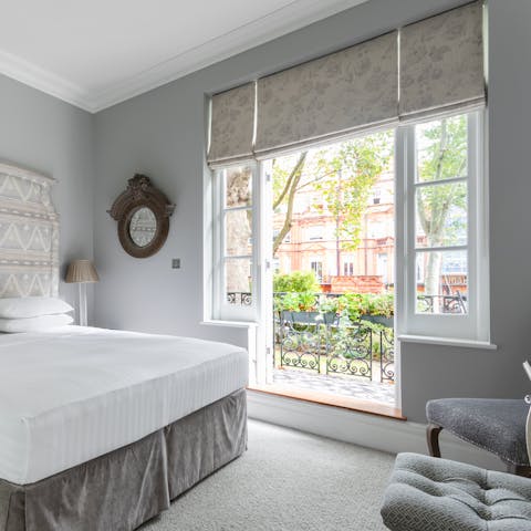 Wake up in the bedrooms and step straight out onto your tranquil outdoor space