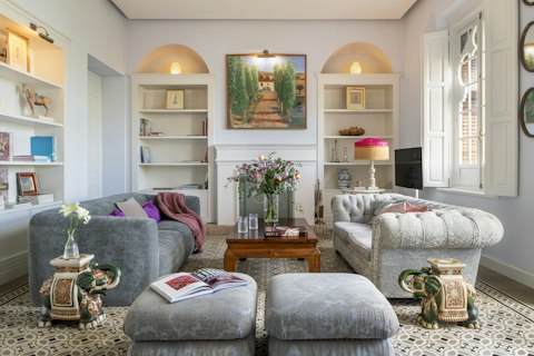 Settle into the sofa with your morning coffee