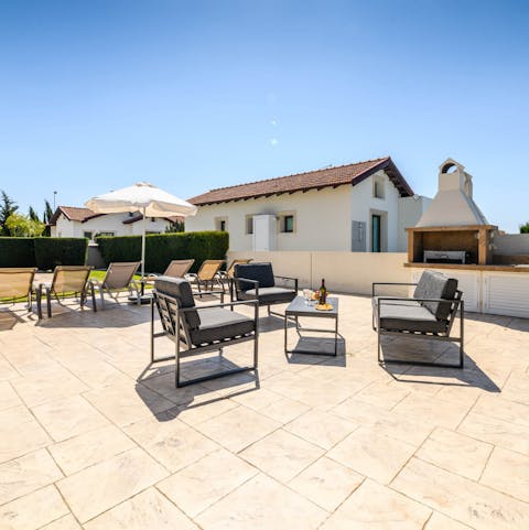 Fire up the barbecue for alfresco meals on balmy nights