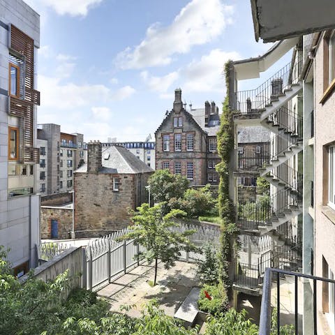 Sit out on your balcony with a whisky on the rocks on a balmy evening
