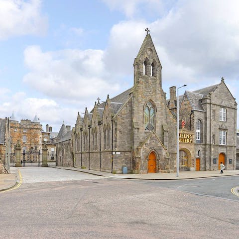 Visit an exhibition at the Queen's Gallery, three minutes away