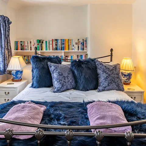 Read a couple of pages of a novel plucked from the shelves before drifting off into a deep sleep