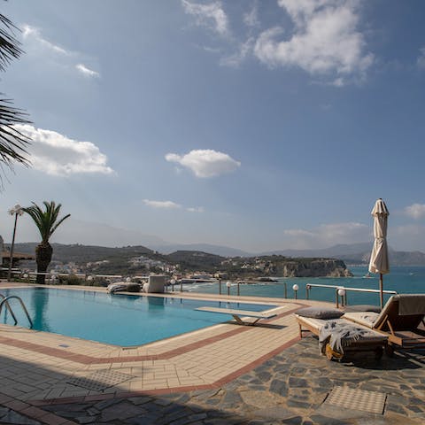 Cool off with a quick dip in the shared swimming pool before lunch