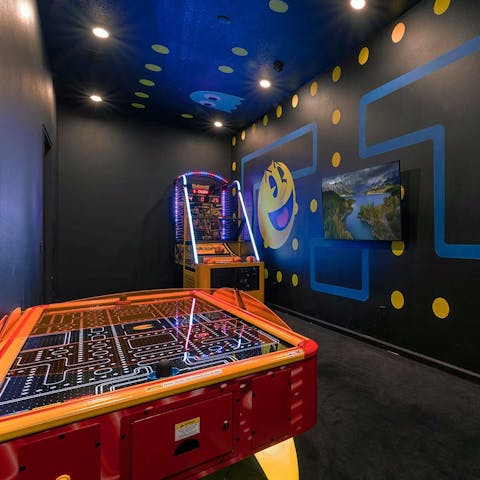 Challenge friends in the fun-filled games room