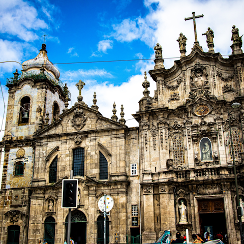 Visit the Igreja do Carmo, a two-minute walk away