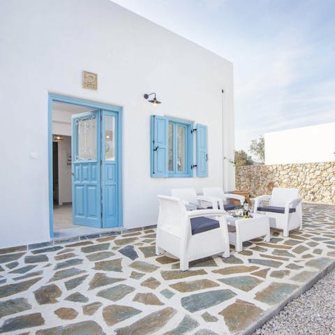 Wake up to gentle sea breezes and enjoy a morning coffee on the terrace
