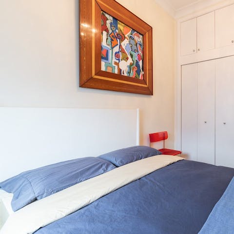 Sink in your comfy bed at the end of a long day of sightseeing