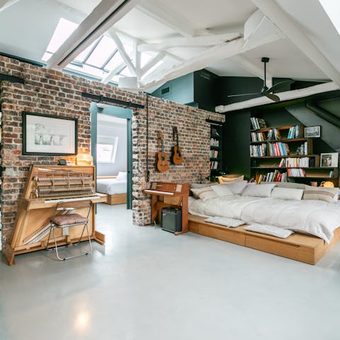 Spend your downtime playing guitar or piano